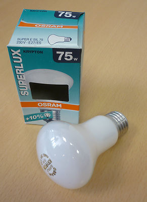 OSRAM Superlux Krypton Glühlampe Pilz Softweiß E27 75w for sale