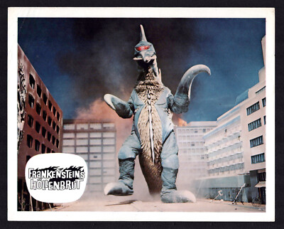 FRANKENSTEINS HÖLLENBRUT * AUSHANGFOTO #B German L C TOHO ´73 Godzilla vs. Gigan