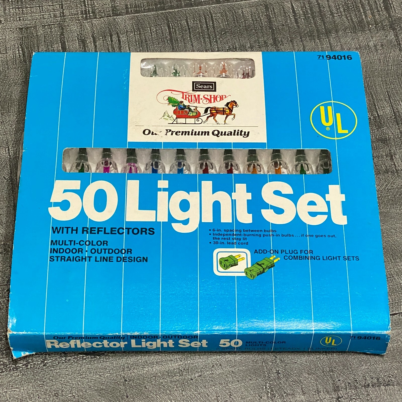 Sears Trim Shop 50 Light Set Multicolor Tulip Reflectors NOS NIB Vintage  Works! | eBay