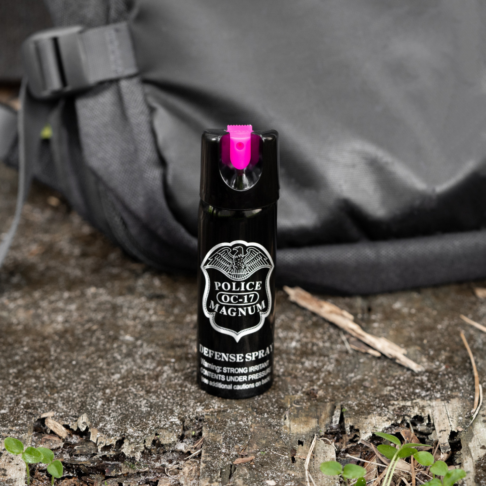 Police Magnum 3oz Safety Lock pepper spray Pink Camo Holster Belt Clip Security