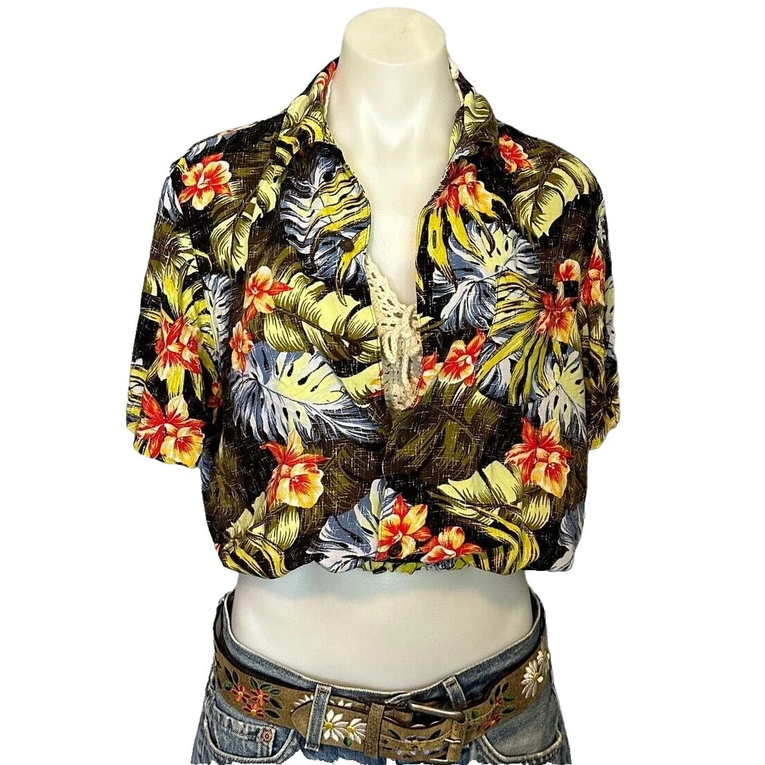 Camisas y blusas hawaianas para mujer