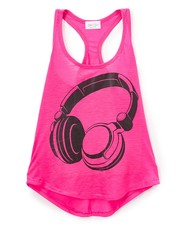 Girls Sleeveless Top - Headphone