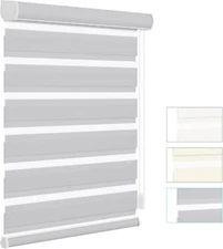 Changshade CUSTOM Light Filtering Dual Zebra Shades Horizontal Roller Blinds