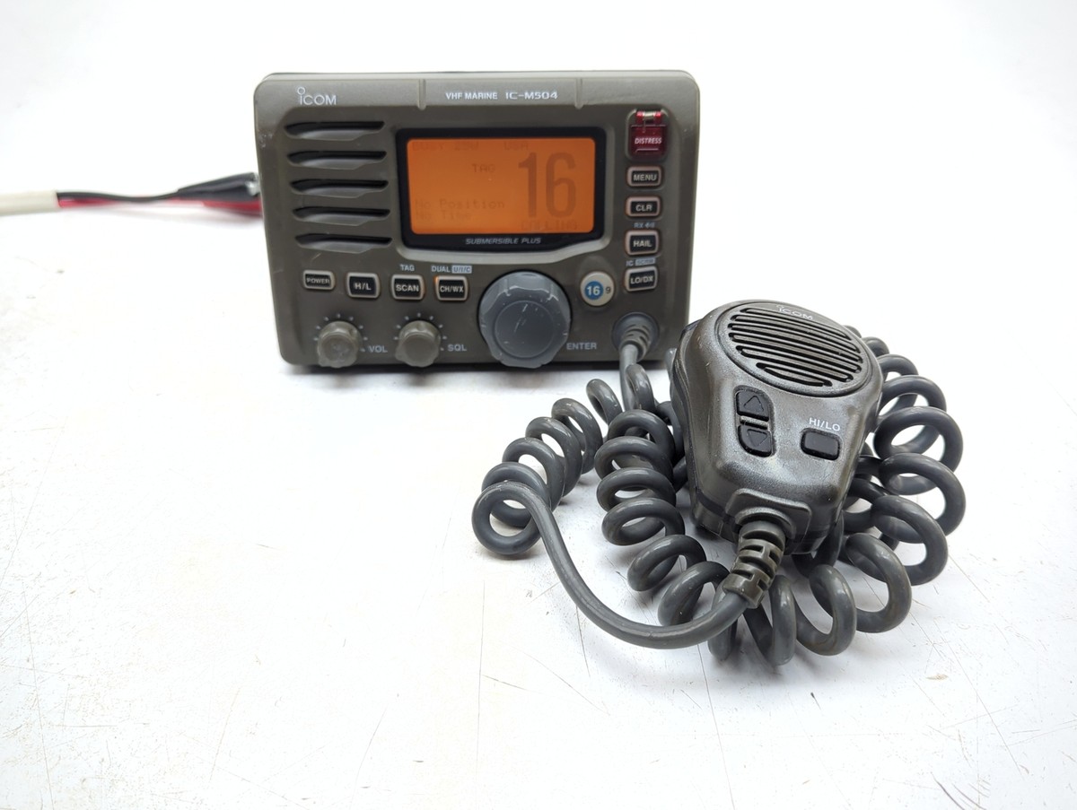Icom Ic-m504 Submersible Marine VHF Radio Transceiver With