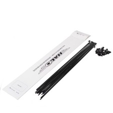 Halo 14G spokes black 180mm-300mm qtys of 5, 20, 24, 28, 32, 36, 100