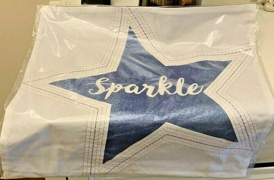 Pottery Barn Holiday Disney star teen girl Dorm party gift sparkle Pillow sham , - Image 2 of 4