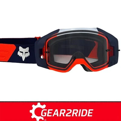 FOX RACING 2025 Fox MX Goggles VUE CORE Orange Fox Motocross Goggles - FREE ARMOR VISION