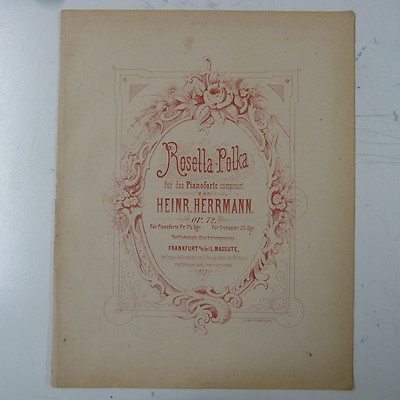 salon piano ROSELLA POLKA h herrmann c.1870