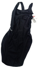 Speedo Girls Youth Swimsuit One Piece Lycra Super Pro Black Sz 28