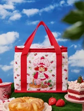 Strawberry Shortcake Girls Red Cute Container Thermal Insulated Lunch Bag