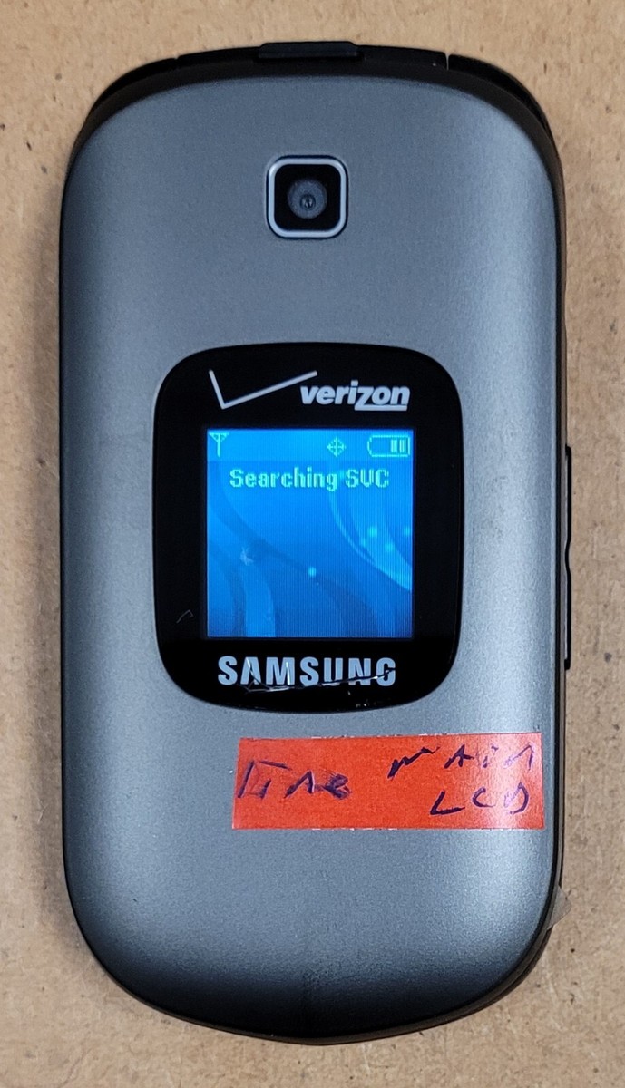 Samsung Gusto 2 II SCH-U365 - Gray ( Verizon ) Flip Phone - 0 Talk