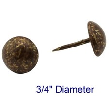 C.S. Osborne 50 Pcs 3/4" Dia. Old Gold Speckled Red Nail 6882-OGSR Tacks