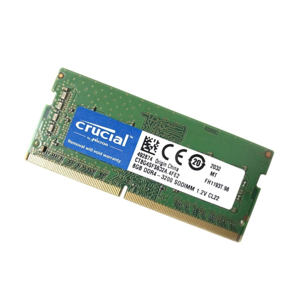 Crucial 16GB 2X 8GB DDR4 3200MHz PC4-25600 Laptop SODIMM Memory Ram CT8G4SFS832A - Image 4 of 4