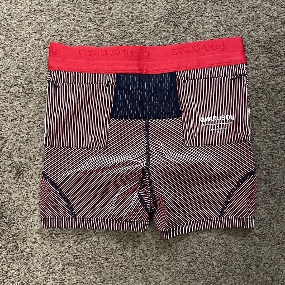 NIKE X GYAKUSOU Utility Shorts Red Black White GIRA Tights Running