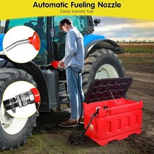 48 Gallon 180 Liter 15GPM Portable Fuel Tank With 12V Fuel transfer pump