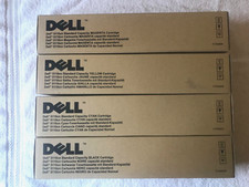 4 GENUINE 1 DELL 5110cn BLACK 3 DELL 5110cn COLOR C,M,Y TONER CARTRIDGES