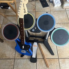 Xbox One Rock Band 4 Wireless Drums  048-073 - With Guitar Pedals And Sticks