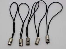 100 Black Cell Phone Mp3 Dangle Strap Lariat Lanyard Cords