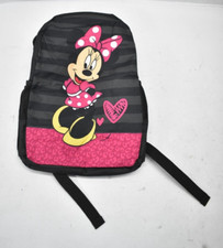 Cartoon Mouse Girls Bookbag Backpack Black Pink Kids School Classroom Supply
