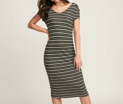 knee length dresses for ladies RVCA Womens Secrets Midi Dress – ShopCGX