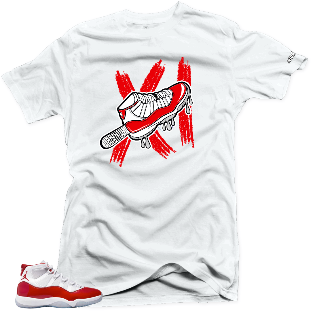 Shirt To Match Jordan 11 Cherry Varsity Red Ice Cream Air Sneaker Tees