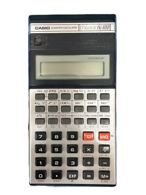 Casio Fx-100 Taschenrechner Made Japan Vintage Scientific College Handheld 