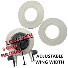 Toilet Flapper for 3 inch flush holes with Two extra seals