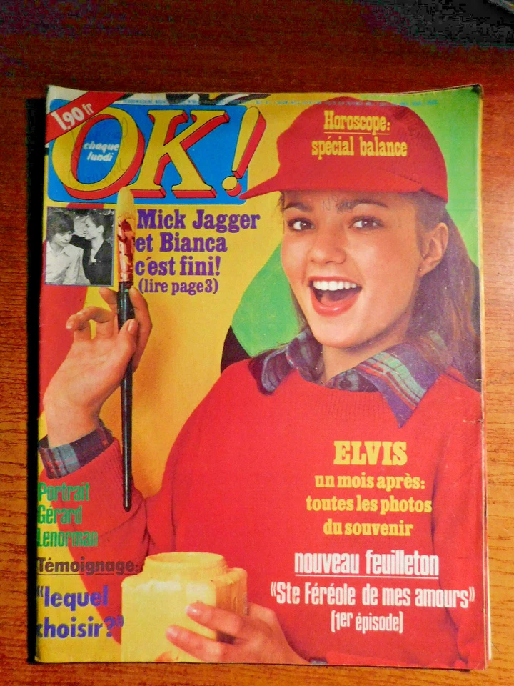OK AGE TENDRE N 88 GERARD LENORMAN MICK JAGGER BIANCA ELVIS PRESLEY CHERYL DANI - Photo 1/1