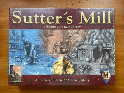 Sutters Mill Gesellschaftsspiel California Gold Rush Neu in Folie sealed Phalanx