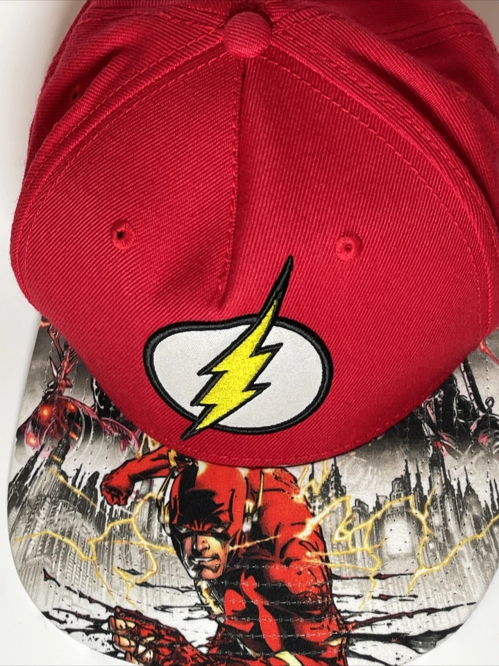 Gorra Flash DC Comics impresión gráfica de cómic Snapback Foto 3 de 4