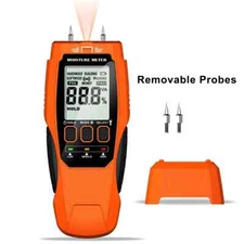 Digital Wood Moisture Test Meter LCD Display with Backlight Timber Humidity
