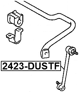 FRONT STABILIZER LINK / Sway Bar LINK - For Renault DUSTER 2011