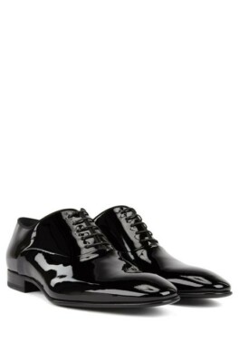 Hugo Boss Patent Leather Oxford Black Evening Shoes Size 7.5 NIB Hugo Boss Patent Leather Oxford Black Evening Shoes Size  main image 2