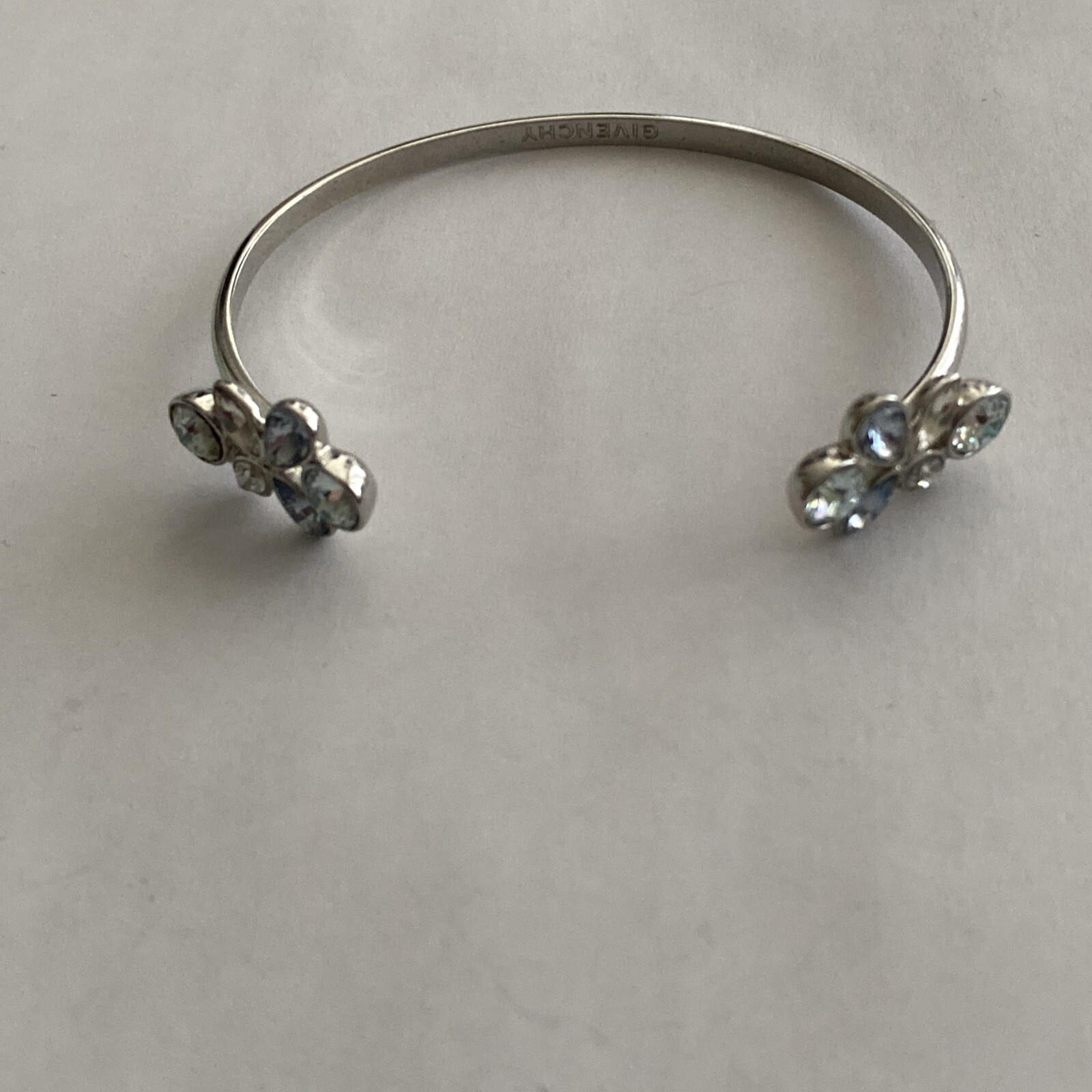 Givenchy Multi-Colored Floral Rhinestone Cuff Bra… - image 3