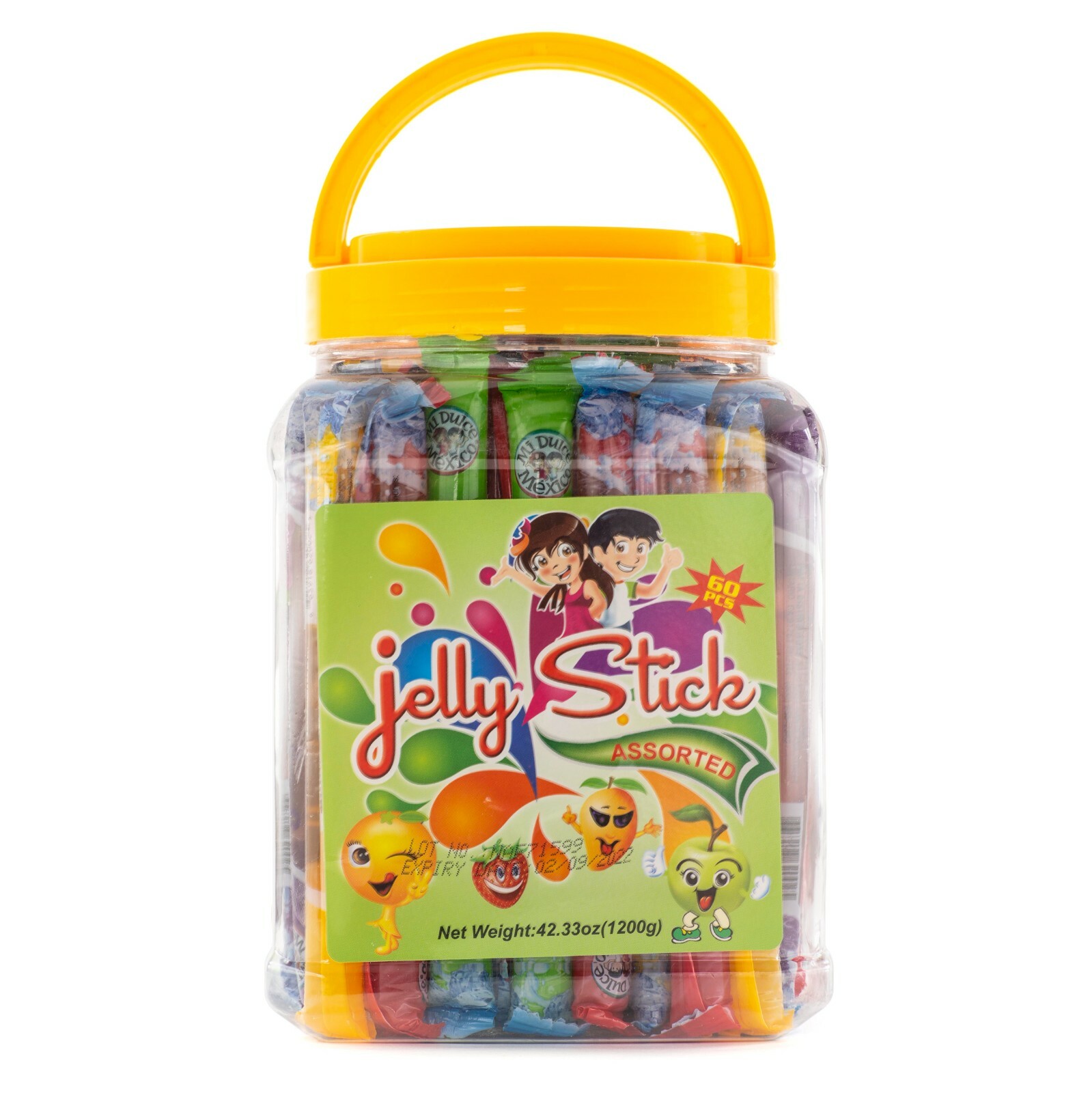 MDM JELLY STICKS/STRAWS ASSORTED FLAVOR JAR 42.33OZ 60pcs TIK TOK eBay
