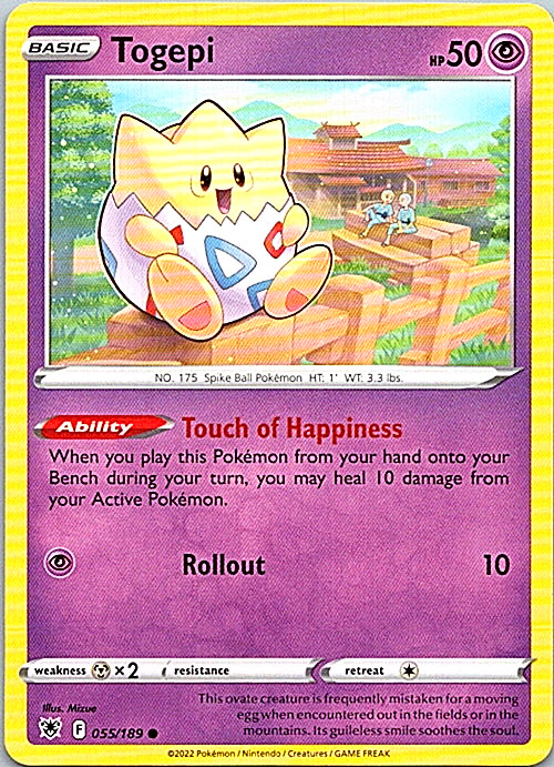 Togepi 055/189 Pokemon Astral Radiance Regular Light Play