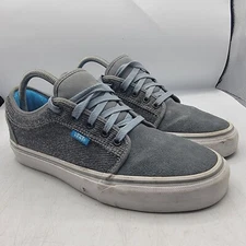 Vans Chukka Low Mens 7.5 Gray Blue Sneaker Shoes Skateboarding Casual Walking