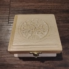 Tree of Life Carved Wood Box