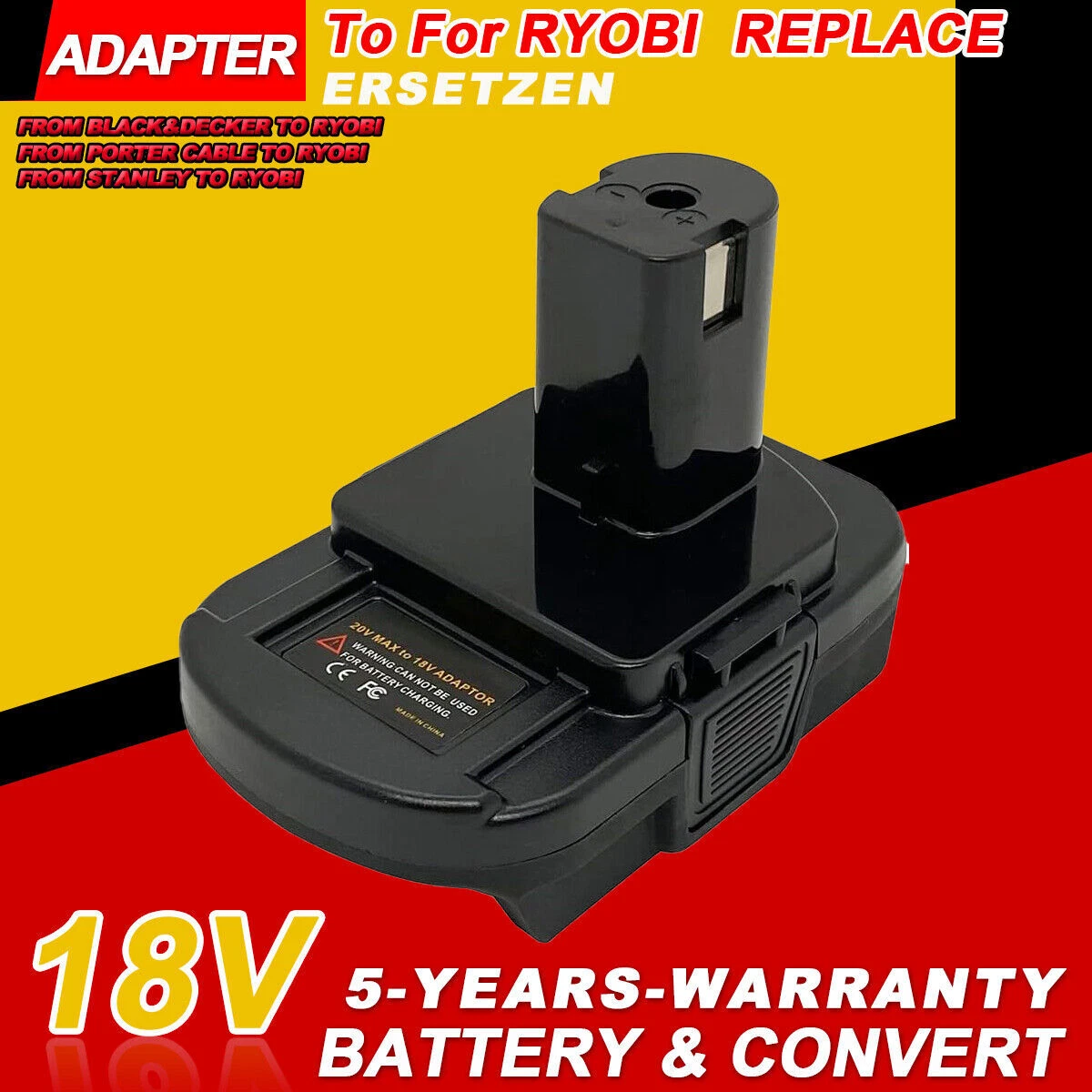 Black and decker to ryobi battery adapter hot sale