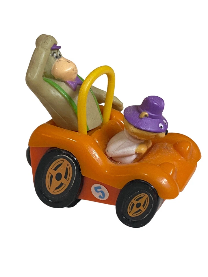 Vtg Magilla Gorilla Wacky Orange Race Car Toy 1997 Pull String Top Cat Figure - Image 3 of 4