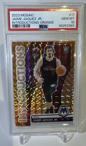 2023 Mosaic Jaime Jaquez Jr. Introductions Orange Prizm RC 09/49 PSA 10 GEM MT