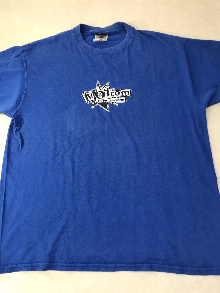 Rare Vintage Volcom Stone Logo Tshirt Blue XL Extra Large | eBay
