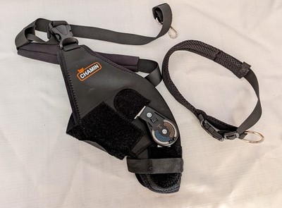 USED Chamin Adjustable Dog Knee Brace w Extra Collar Large Right Leg Excellent