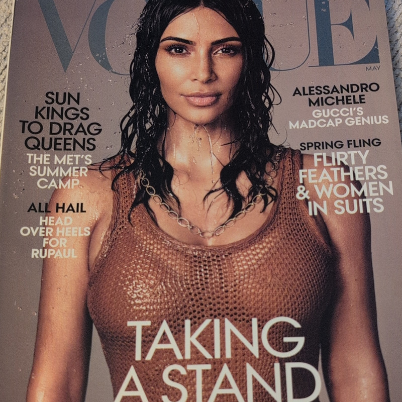 Vogue Magazine May Issue Cover "Taking a Stand" Fashion Illustrated English