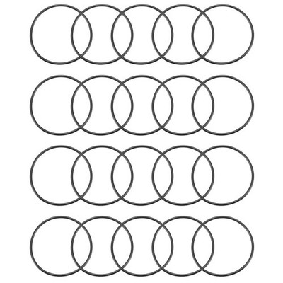 20Pcs 50mm x 1.9mm Black Flexible Nitrile Rubber O Ring Oil Seal Washer Grommets