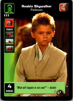 Star Wars Young Jedi CCG Battle Of Naboo Anakin Skywalker, Padawan # 4