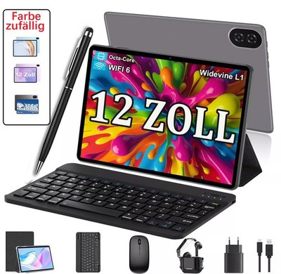 2025 Tablet 12 Zoll Android16 Tablet 24GB RAM 256GB ROM Octa-core 8000mAh 2SIM