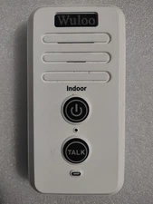 Wuloo Wireless Doorbell Voice Intercom Door Chimes Rechargeable Open Box 