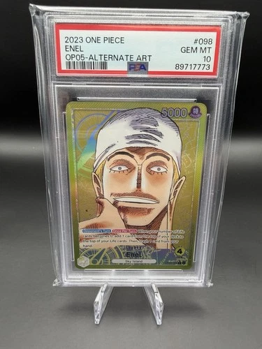Namco Enel OP05-098 Awakening of the New Era Leader Foil Alternate Art PSA 10