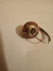 RL Murano Glass 925 Sterling Silver Charm Bead Grey, Pink Glitter Swirl — photo 3